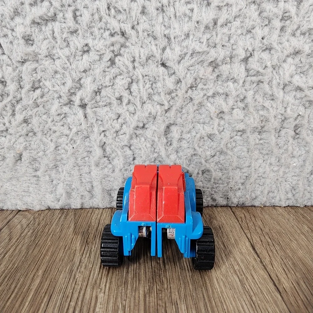 Vintage 1983 Tomy Japan Transforming Robot Pickup Truck Figure Blue Red 2.5